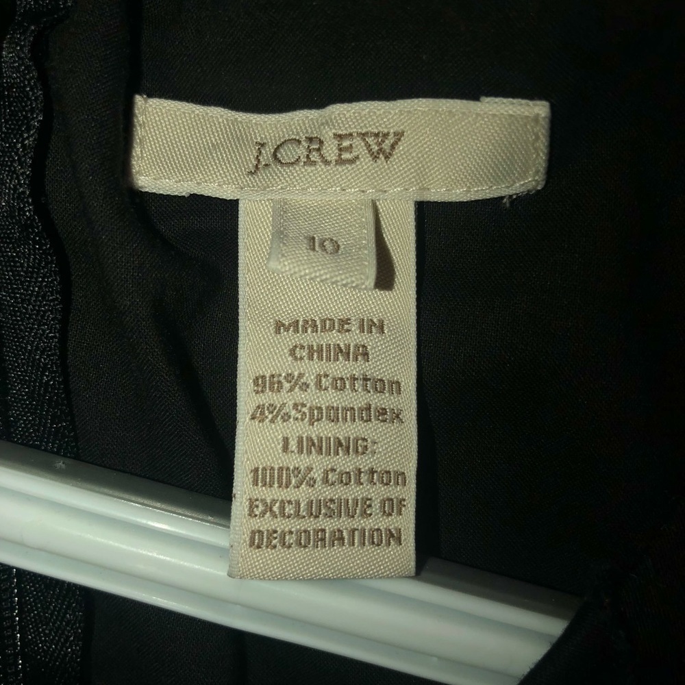 J. Crew sleeveless black mini dress with pockets size 10 - Picture 3 of 7